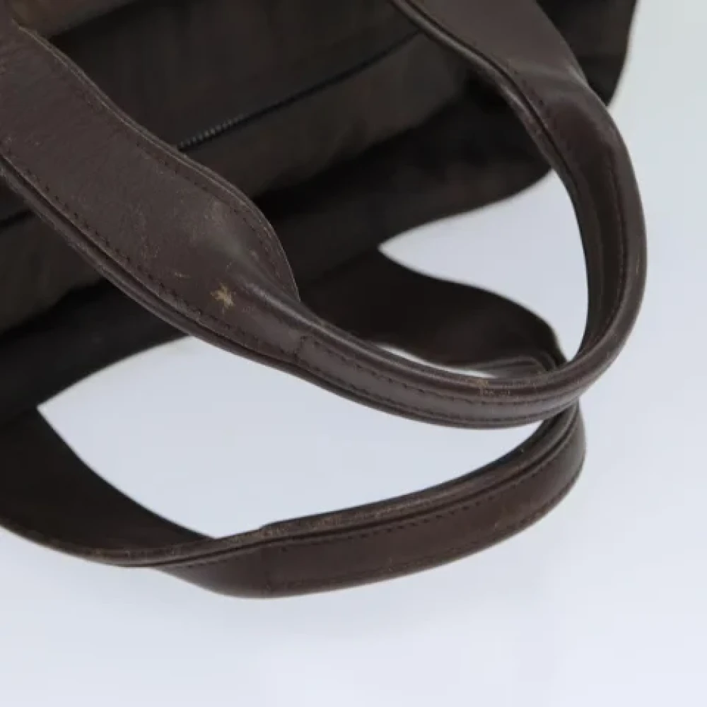 Hermès Vintage Pre-owned Nylon handbags Brown Dames