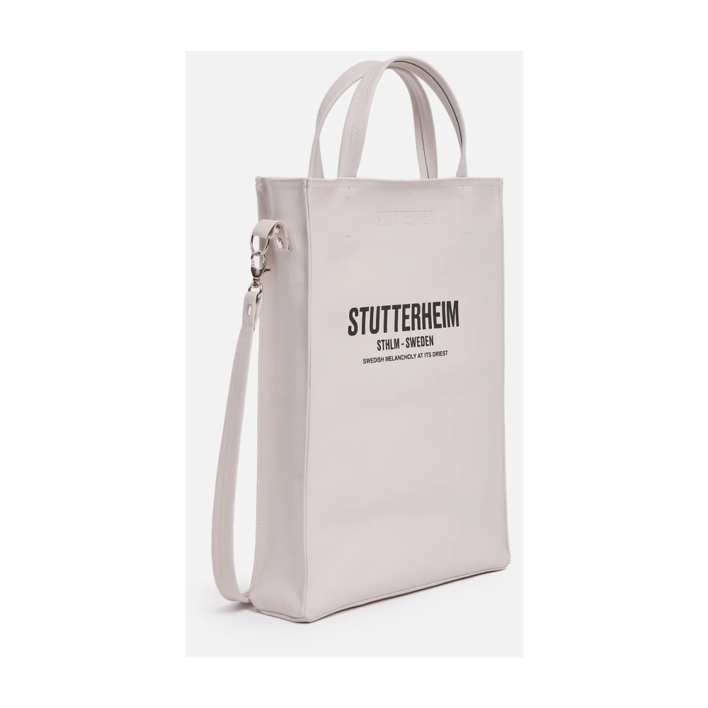 Stutterheim Slanke Waterdichte Tote Tas Beige Dames