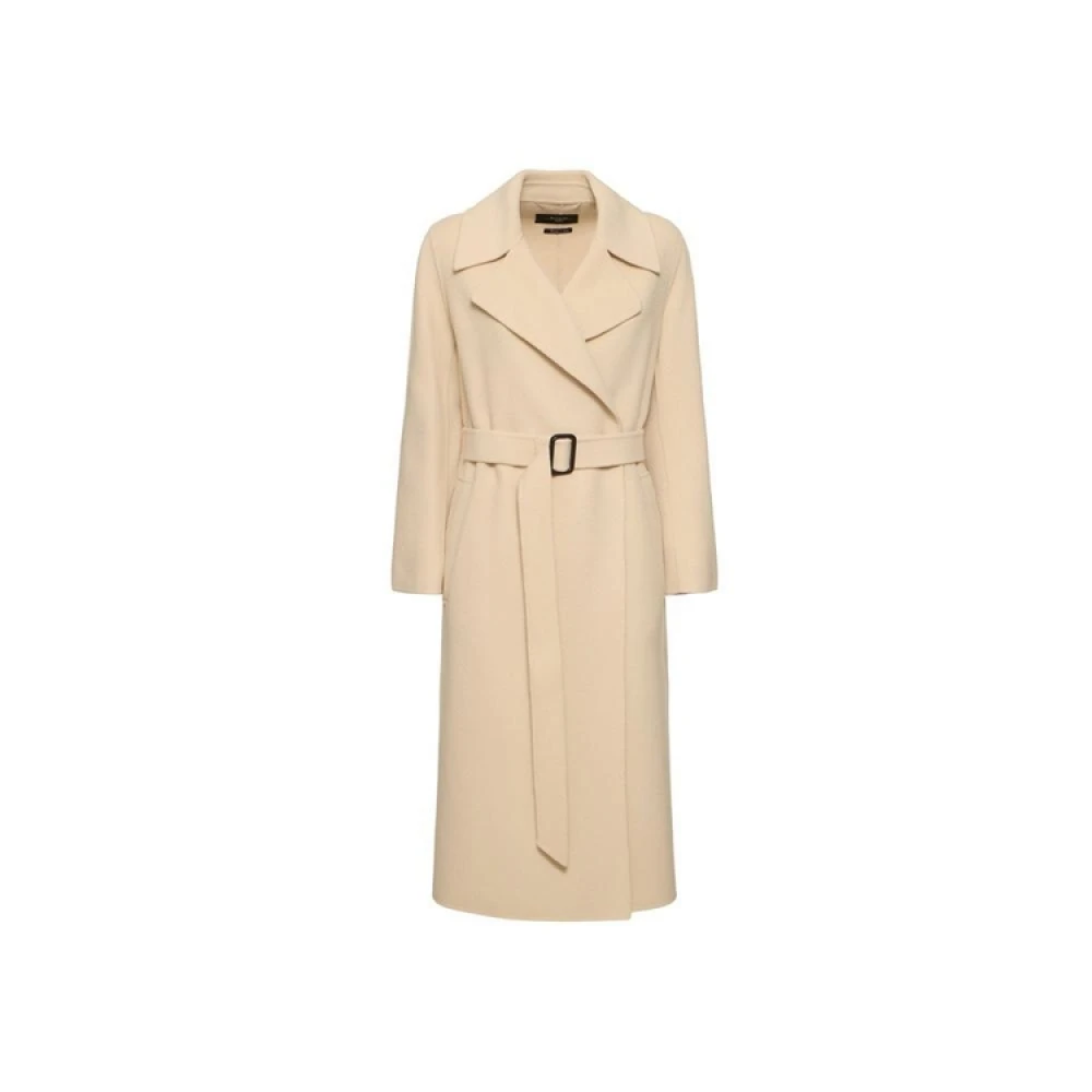Max Mara Weekend Crème Wol Wikkeljas Beige Dames