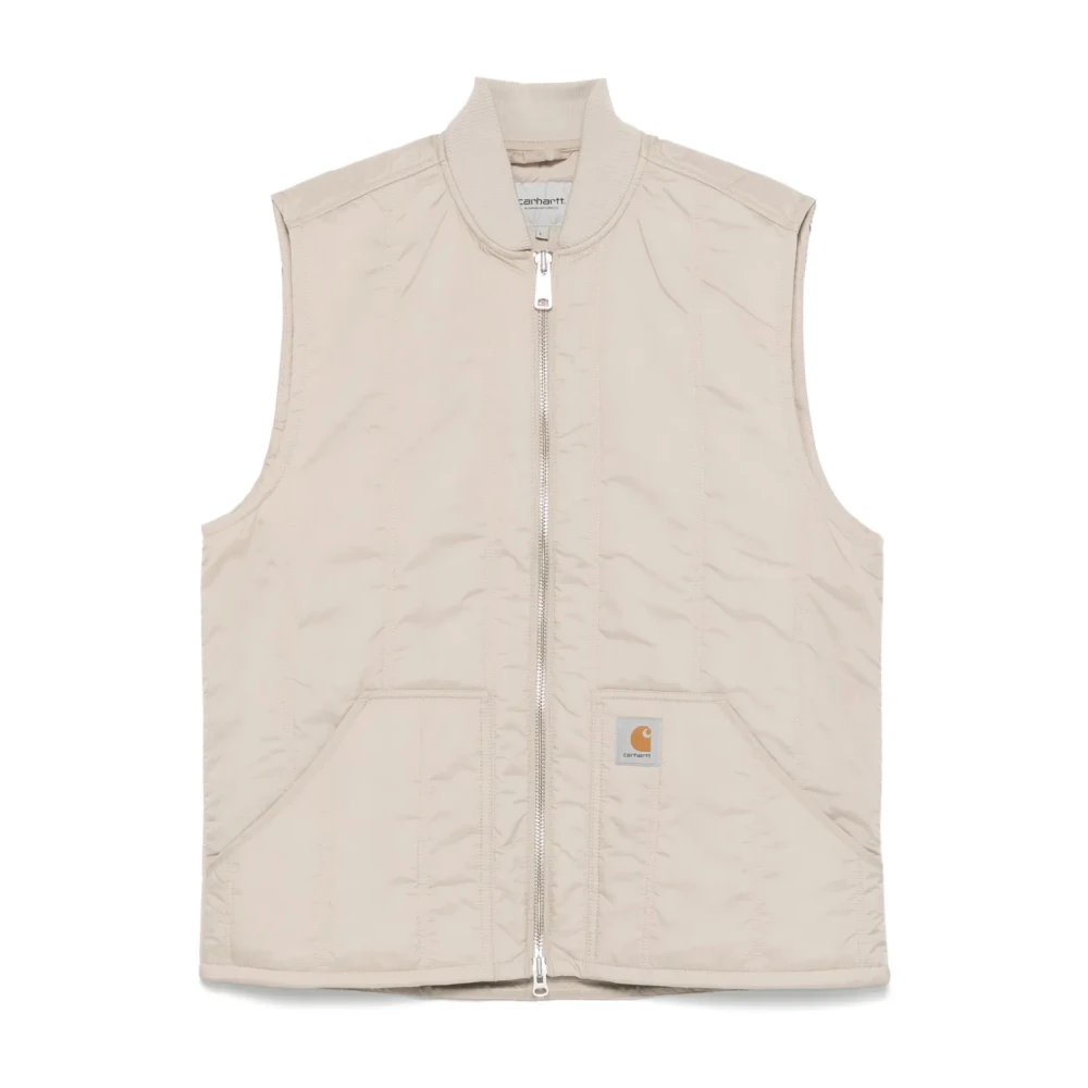 Carhartt WIP Gewatteerde Vest Voering Beige Heren