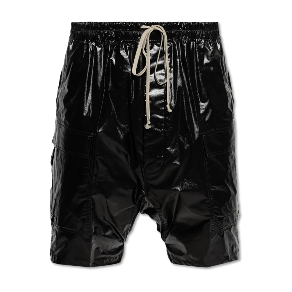 Rick Owens Bermuda Shorts Cargo Pods Black Heren