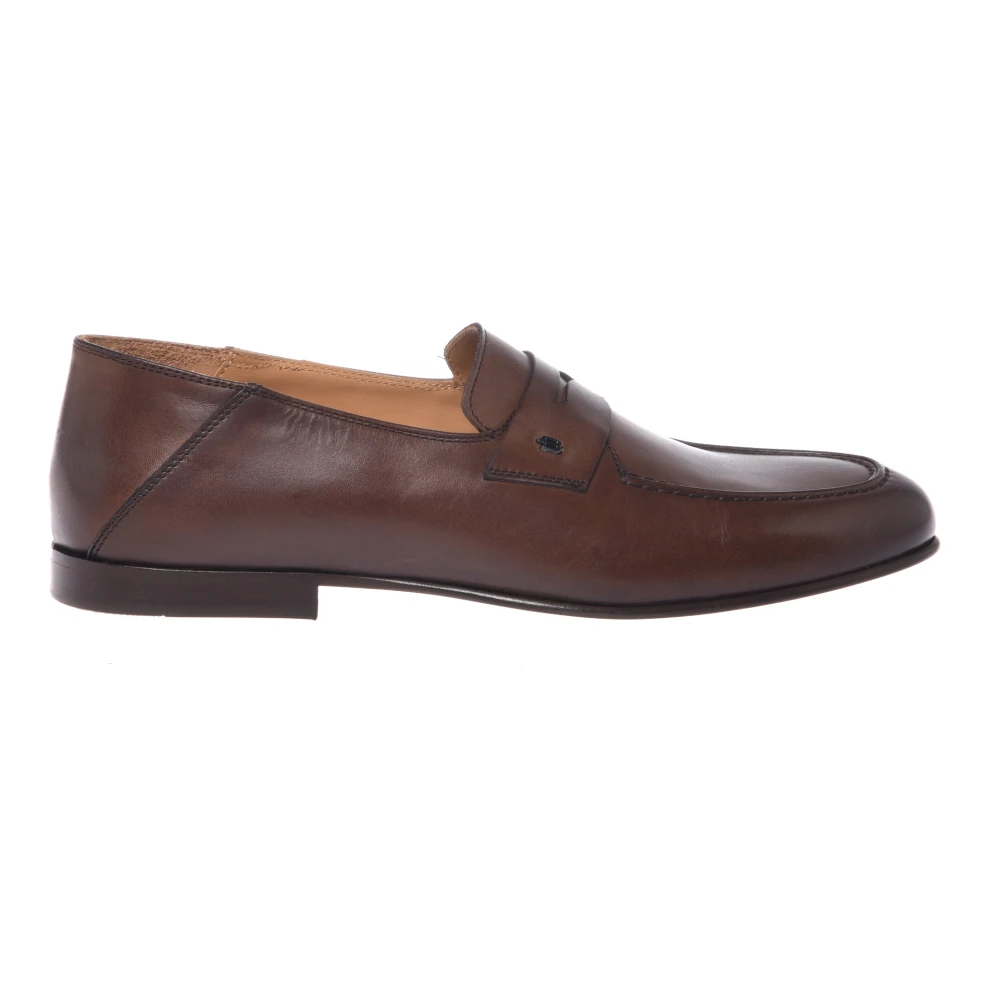 Baldinini Brown Leather Loafer - Male - Loafers - 8 Uk - Shoes