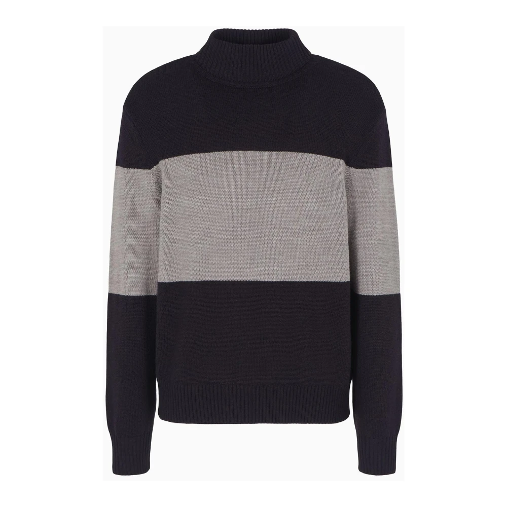 Armani Exchange High Neck Block Trui Multicolor Heren