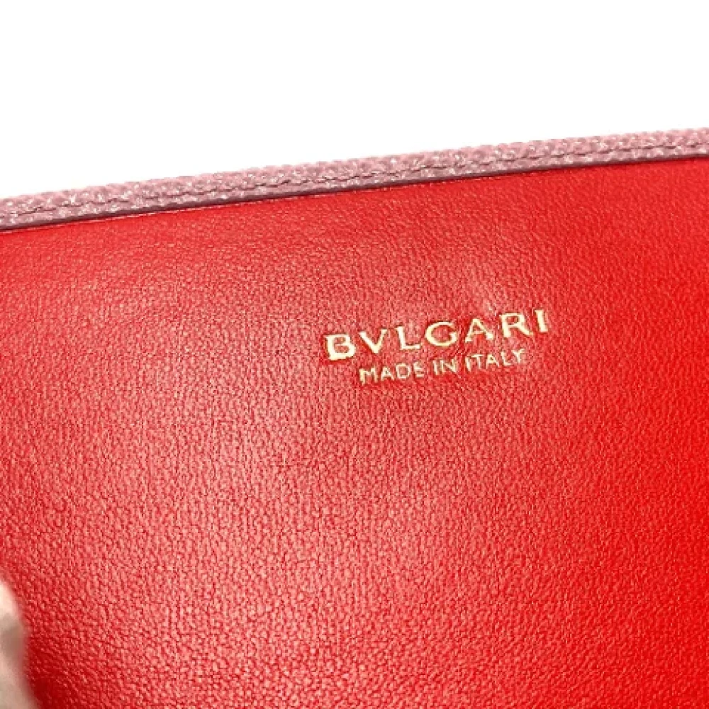 Bvlgari Vintage Pre-owned Leather wallets Pink Dames