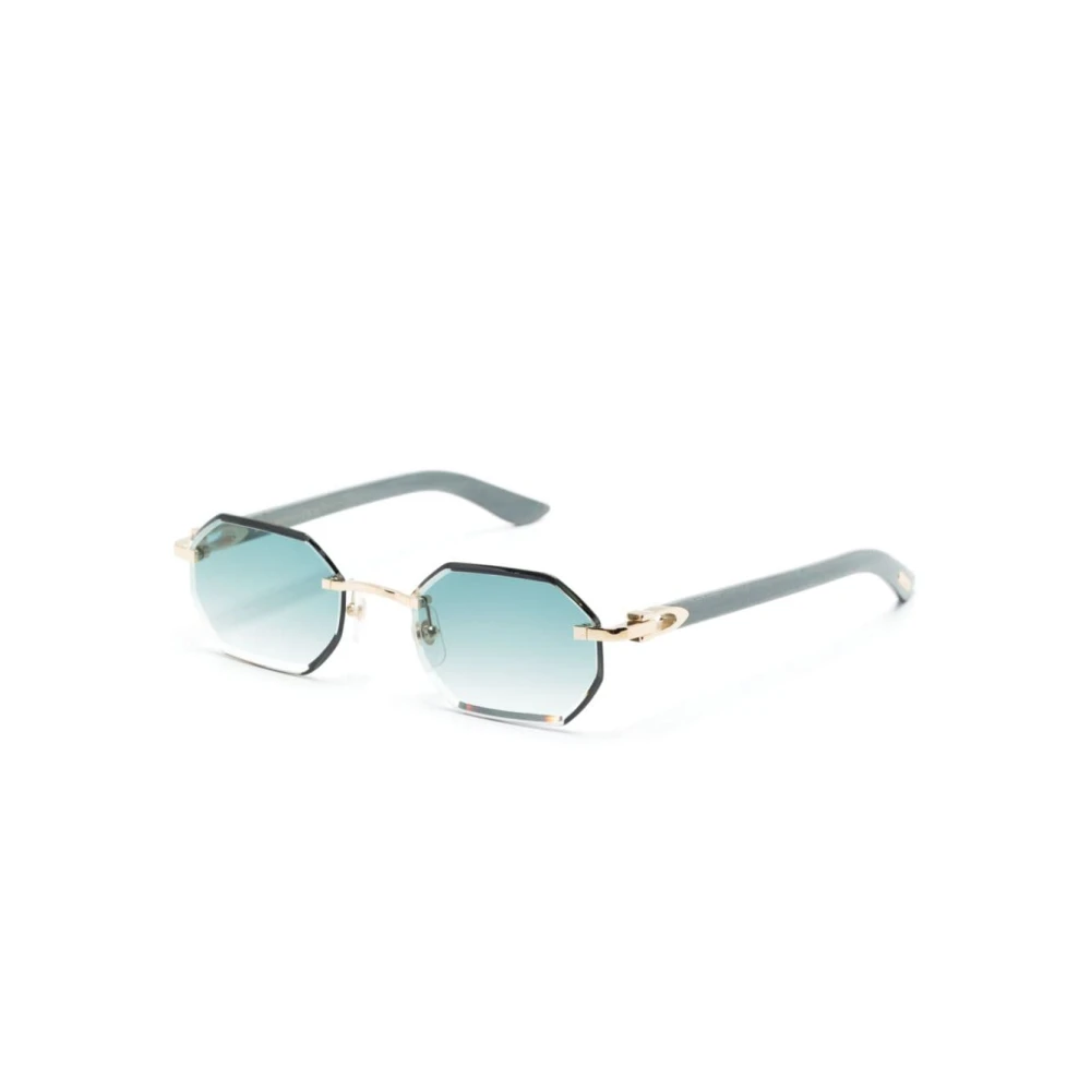 Cartier Men's Yellow Sunglasses, 54 Mm, C Décor Sunglasses