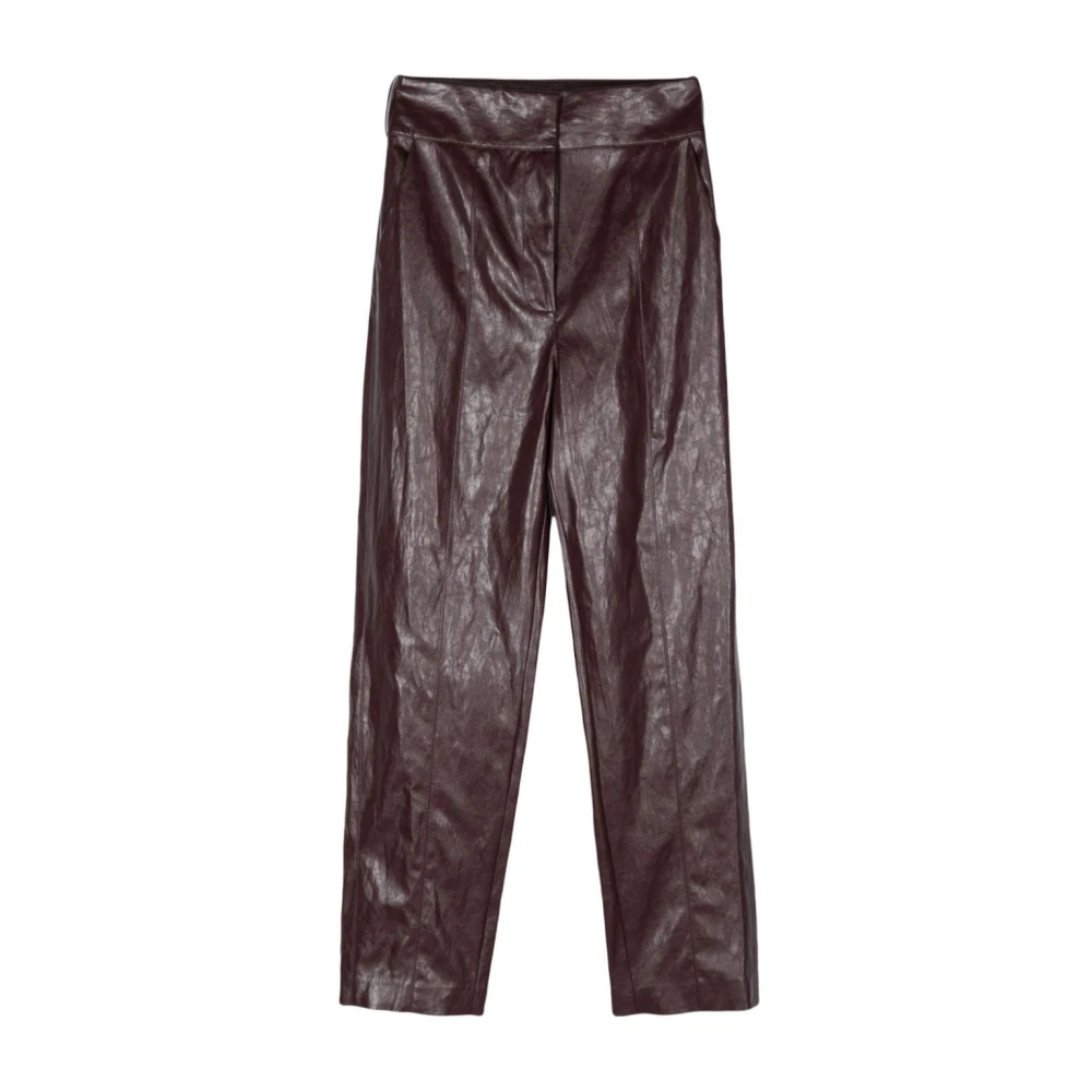 Federica Tosi Bordeaux Broek Aw24 Chic Stijl Red Dames