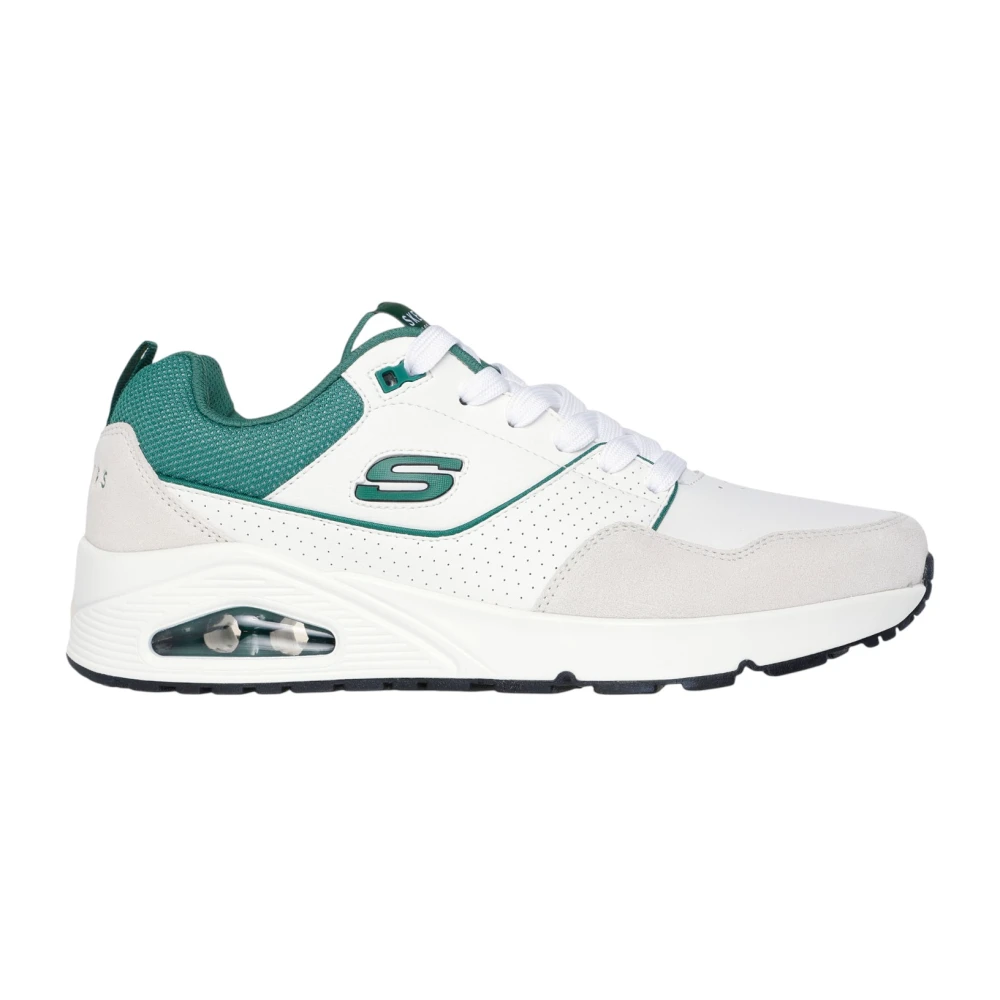 Skechers Men's White Sneakers, 12 Uk, Retro One Trainers For