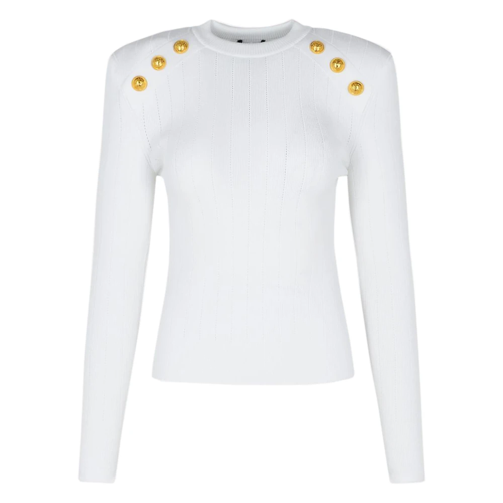 Knitwear > Round-neck Knitwear - - Balmain - Modalova