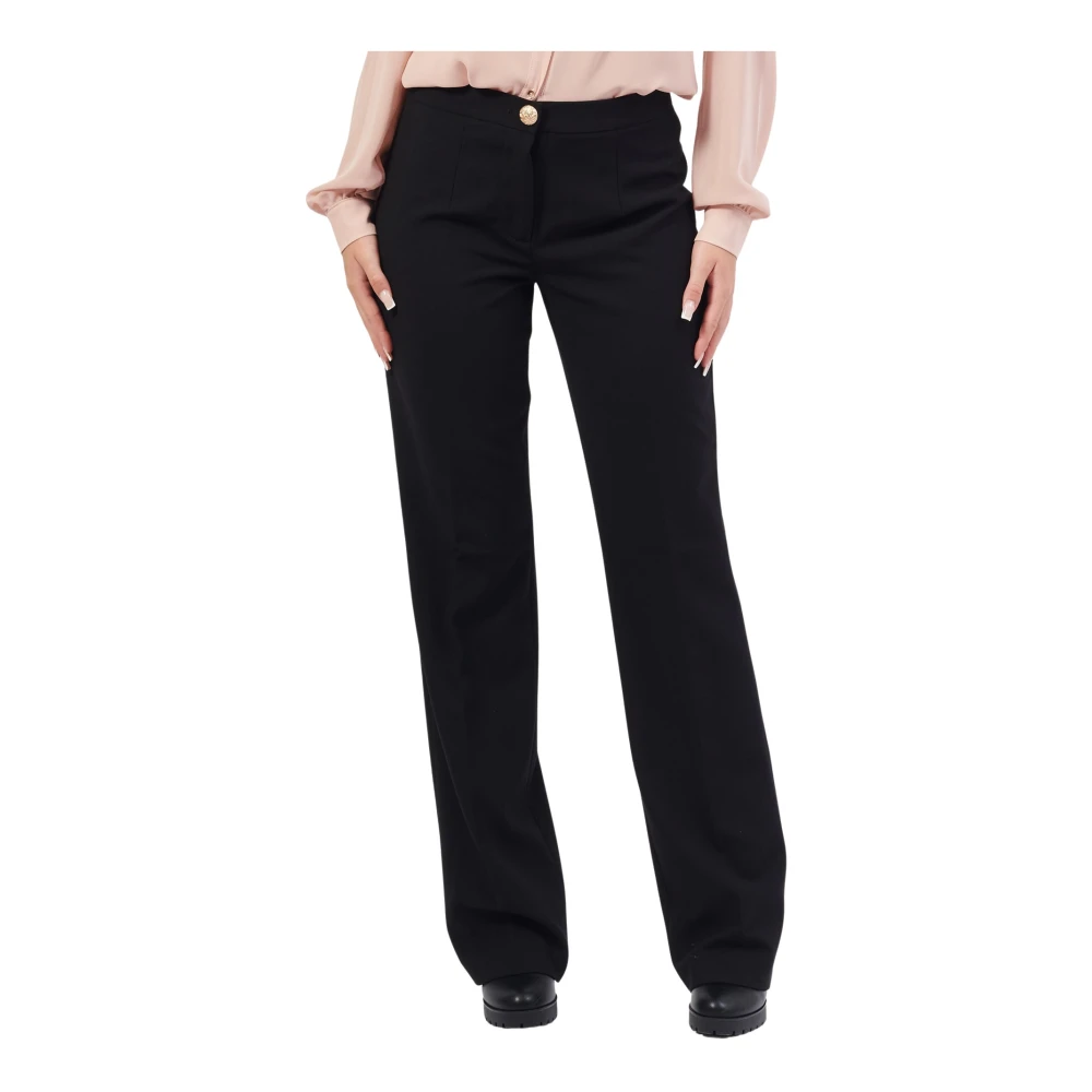 YES ZEE Zwarte rechte broek Black Dames