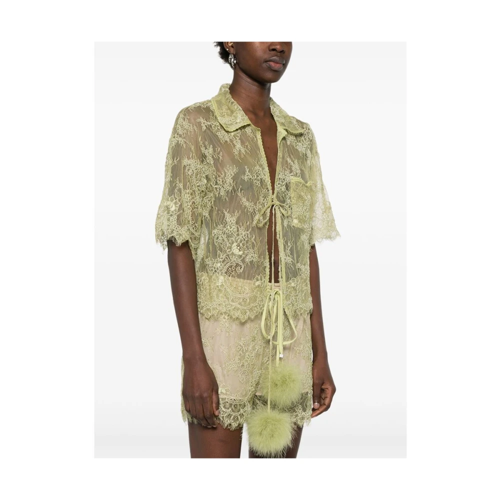 Blumarine Groene Blouse met Zak Green Dames