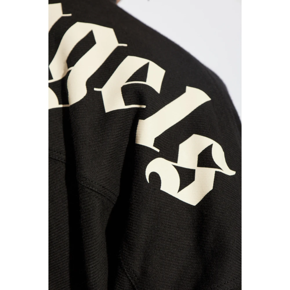 Palm Angels Logo shirt Black Heren