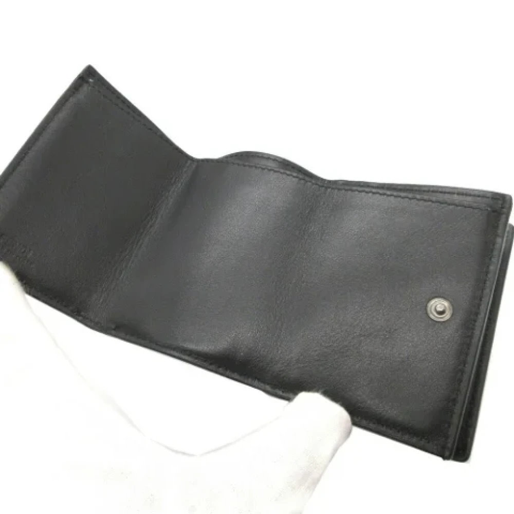 Fendi Vintage Pre-owned Leather wallets Black Unisex