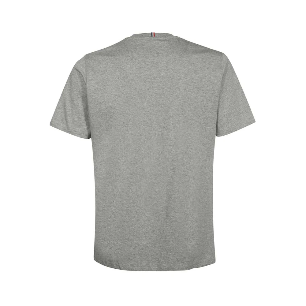 Les Deux Geribbelde katoenen T-shirt Gray Heren