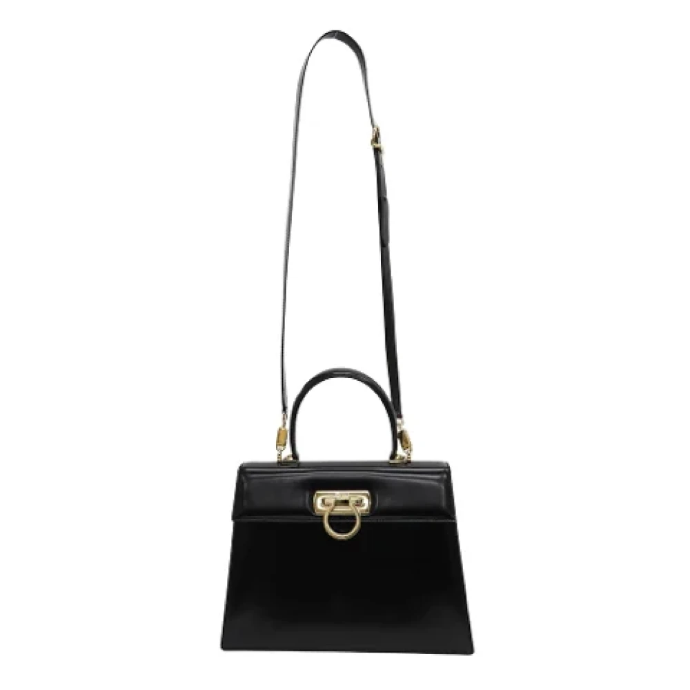 Salvatore Ferragamo Pre-owned Leather handbags Black Dames