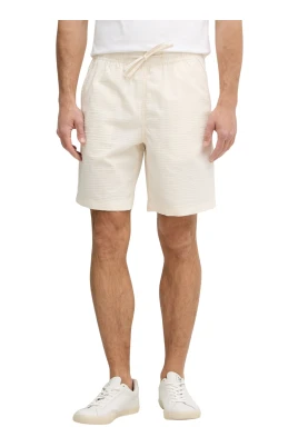 Shorts i bomullsseersucker