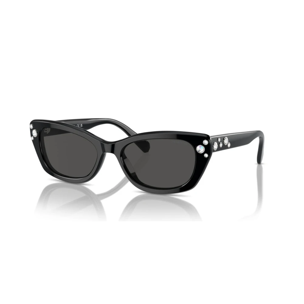 Swarovski Women's Black Sunglasses,, Sunglasses Medium