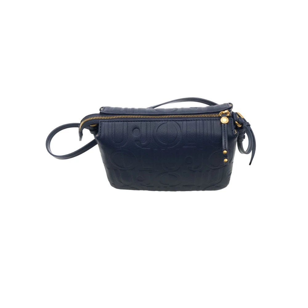 Liu Jo Stijlvolle Schoudertas met Ritssluiting Blue Dames