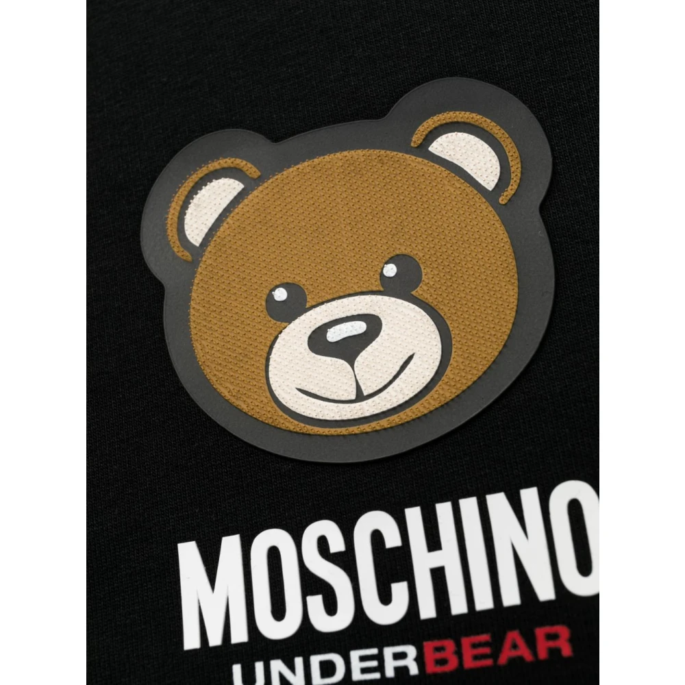 Moschino Gezellig Teddybeer Sweatshirt Black Heren