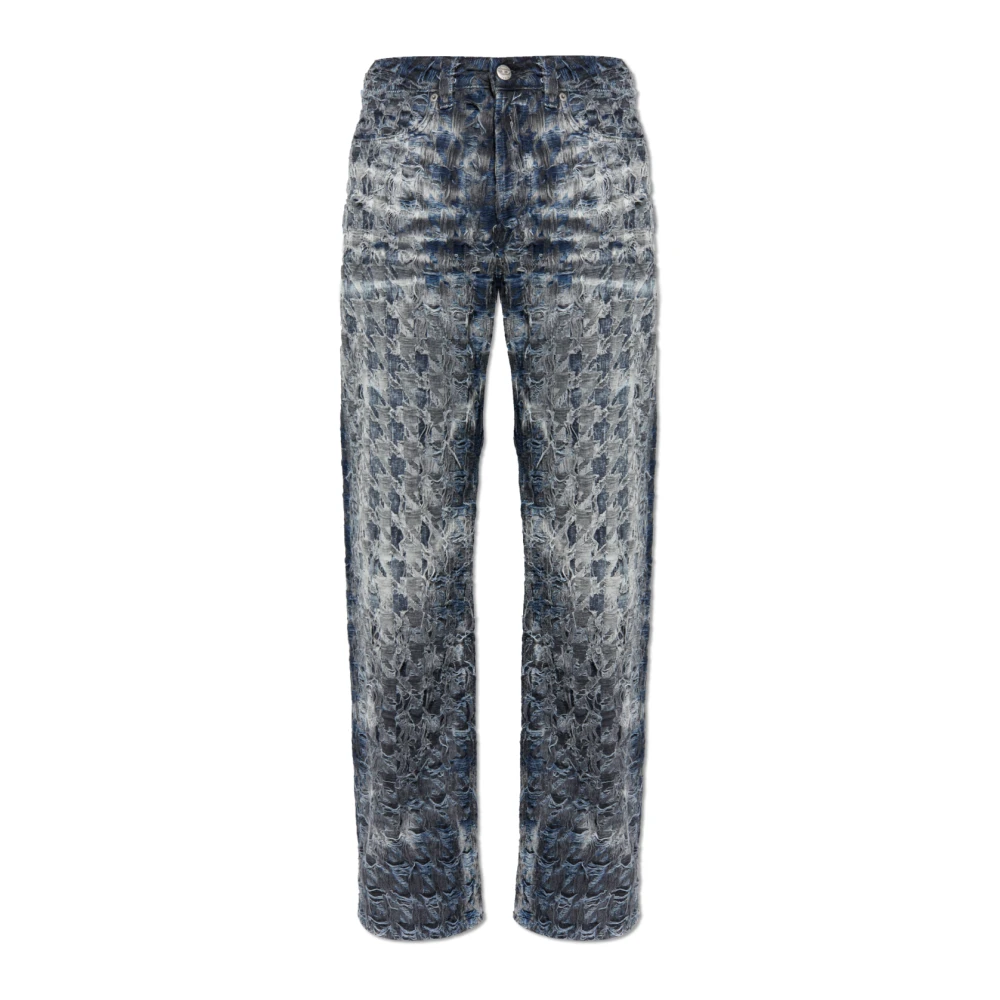 Diesel Men's Blue Straight Fit Jeans, W34, 1980 D-Eeper-Fsh Jeans