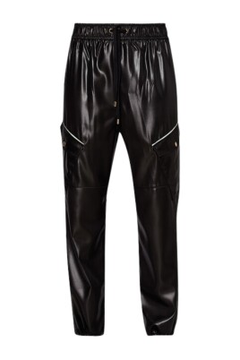 black-eco-leather-jogging-pants