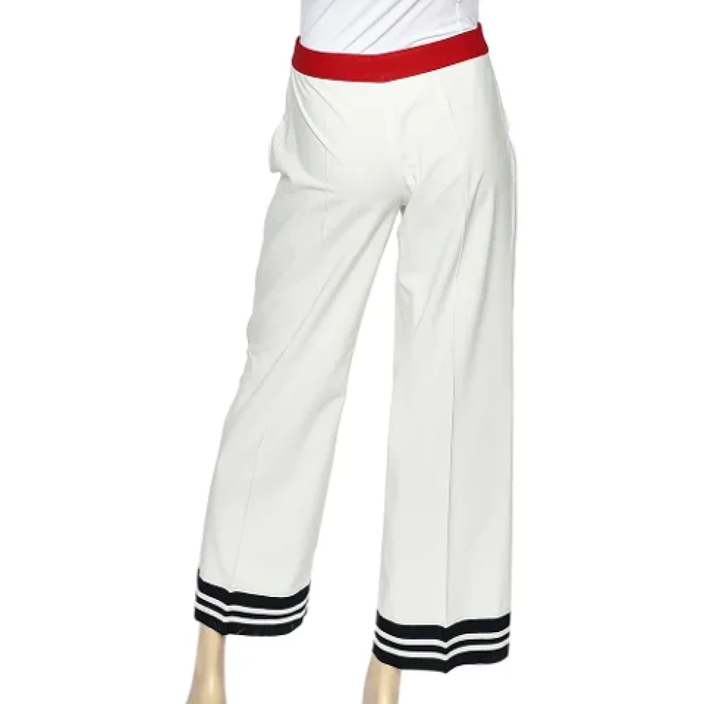 Moschino Pre-Owned Pre-owned Cotton bottoms White Dames