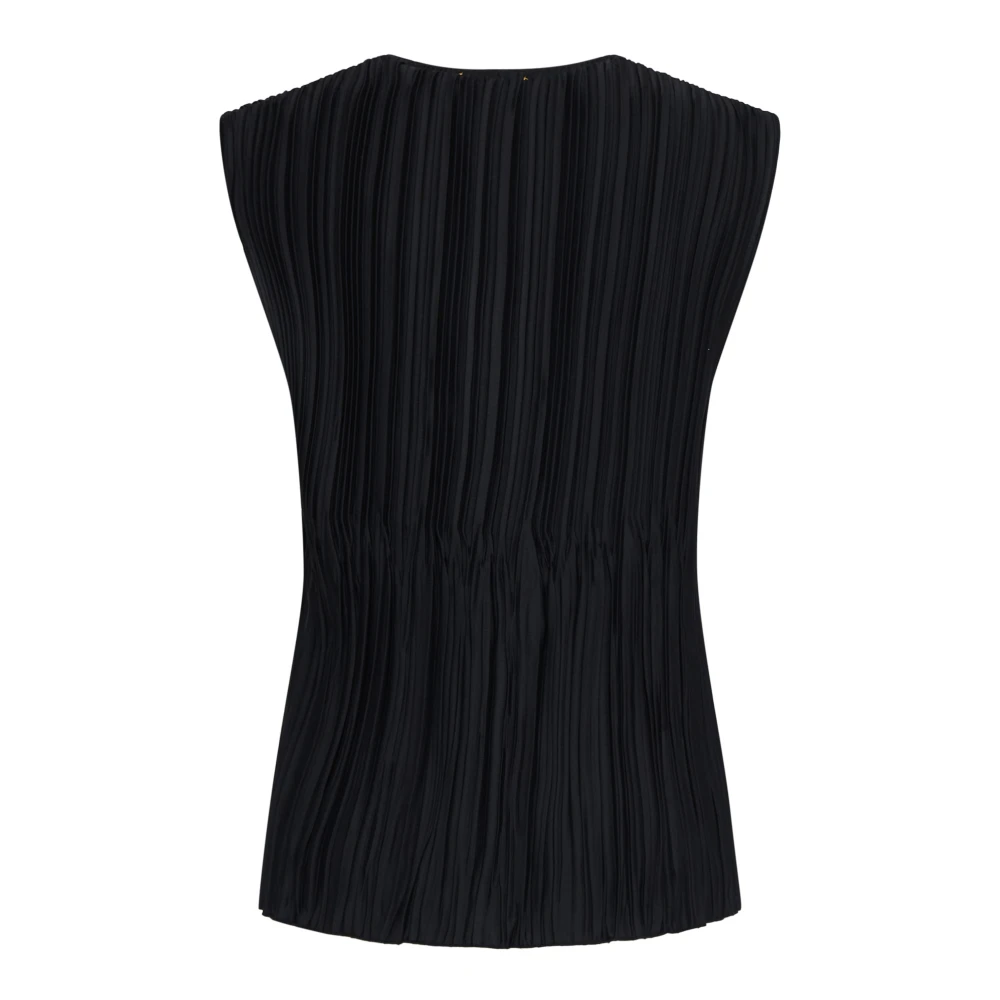 Forte Zwarte Top Elegante Stijl Black Dames