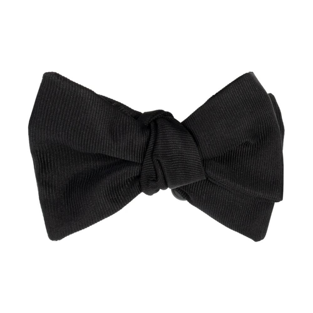 Giorgio Armani - Pajarita Anudada De Seda Pura - Accessories - Hombre - Negro - S