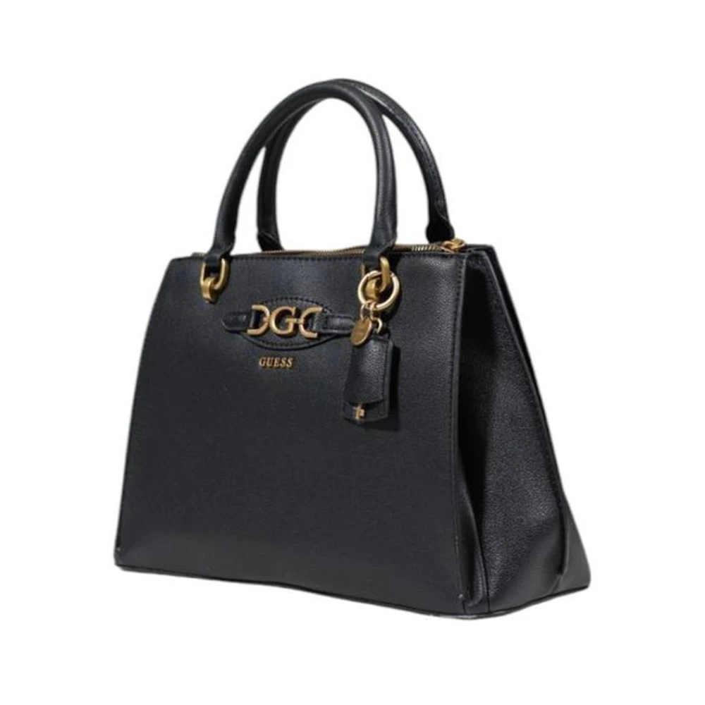 Guess Middelgrote Polyurethaan Handtas Black Dames