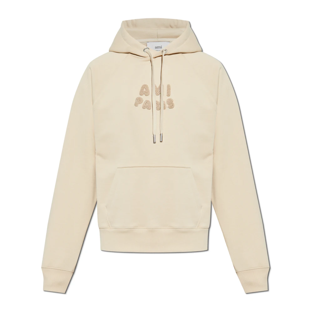 Ami Paris Hoodie Beige, Herr