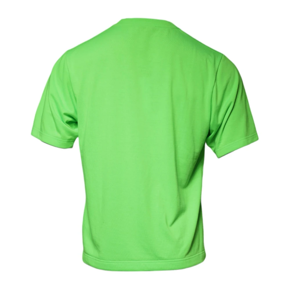 Dolce & Gabbana Groene Logo Ronde Hals T-shirt Green Heren