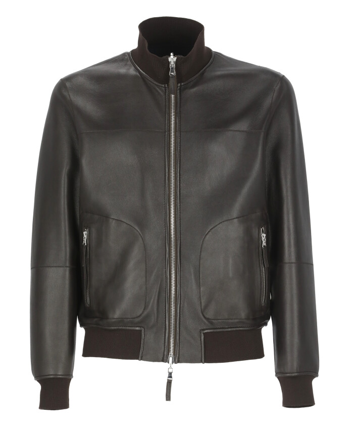 veste-en-cuir-reversible-marron-col-rond