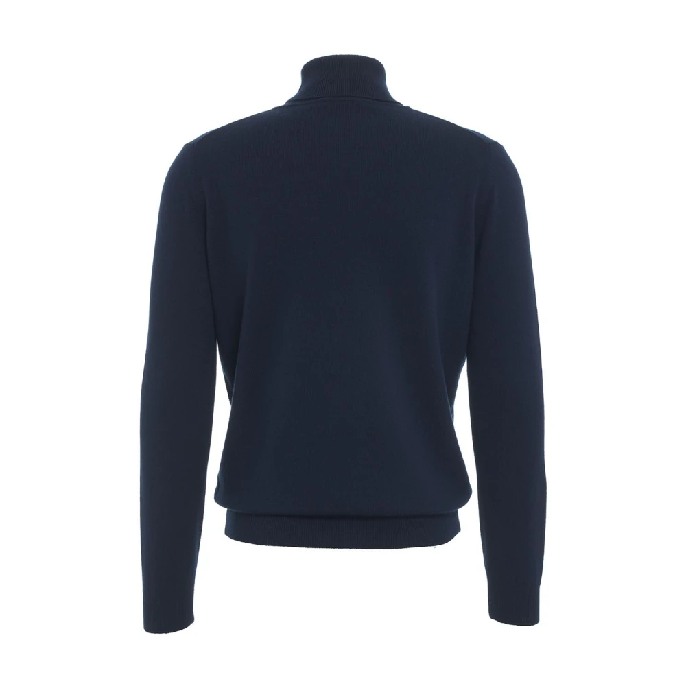 Kangra Luxe Blauwe Cashmere Coltrui Blue Heren