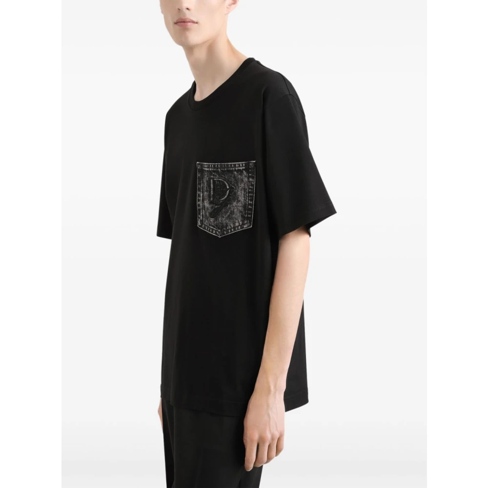 Dolce & Gabbana Zwarte T-shirts en Polos Black Heren