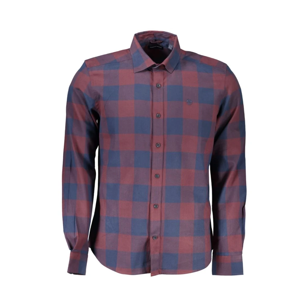 North Sails Men's Multicolor Casual Shirts,, Red Checked Cotton Shirt Extra Large