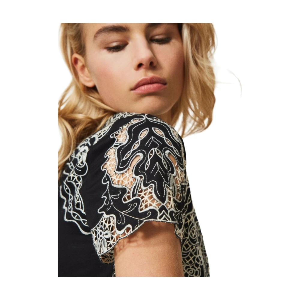 Twinset Korte Jurk Black Dames