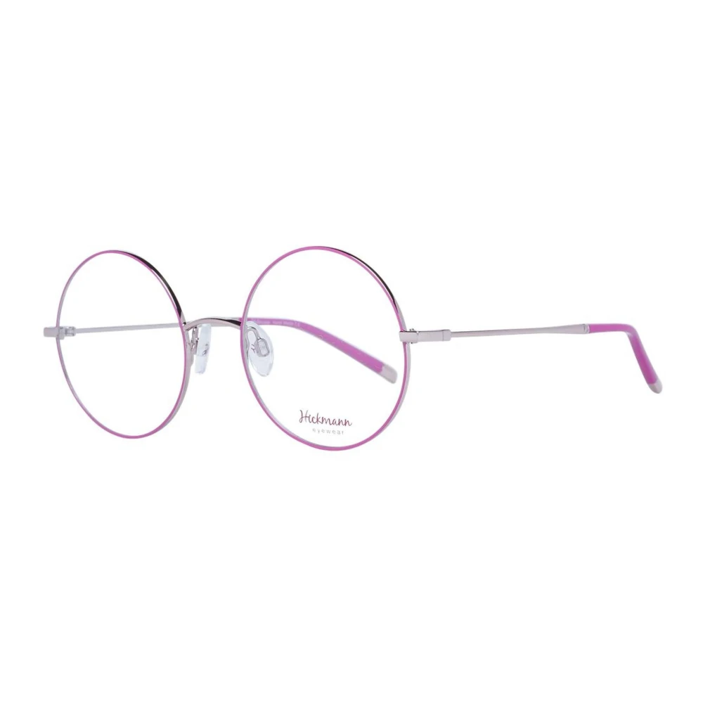 Ana Hickmann Roze Metalen Ronde Optische Frames Pink Dames