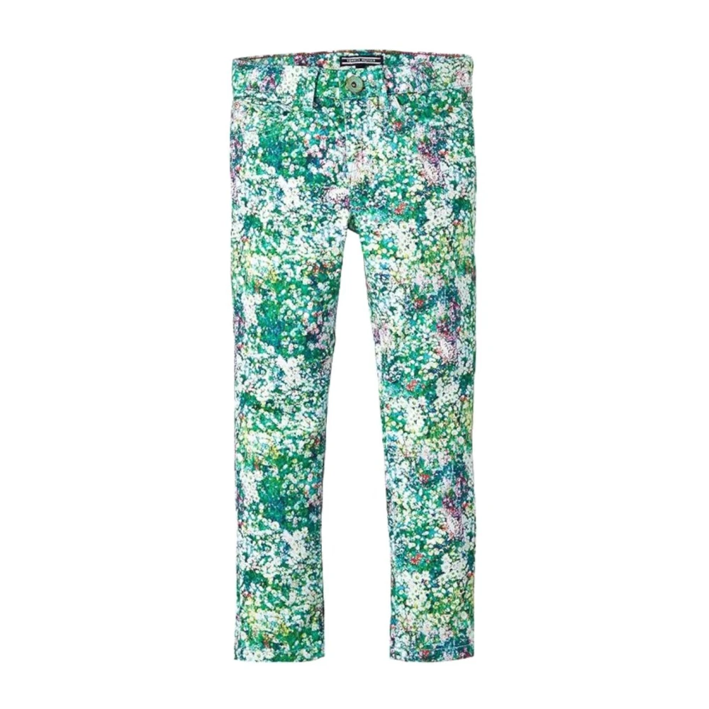 Tommy Hilfiger Women's Green Floral Super Skinny Pants