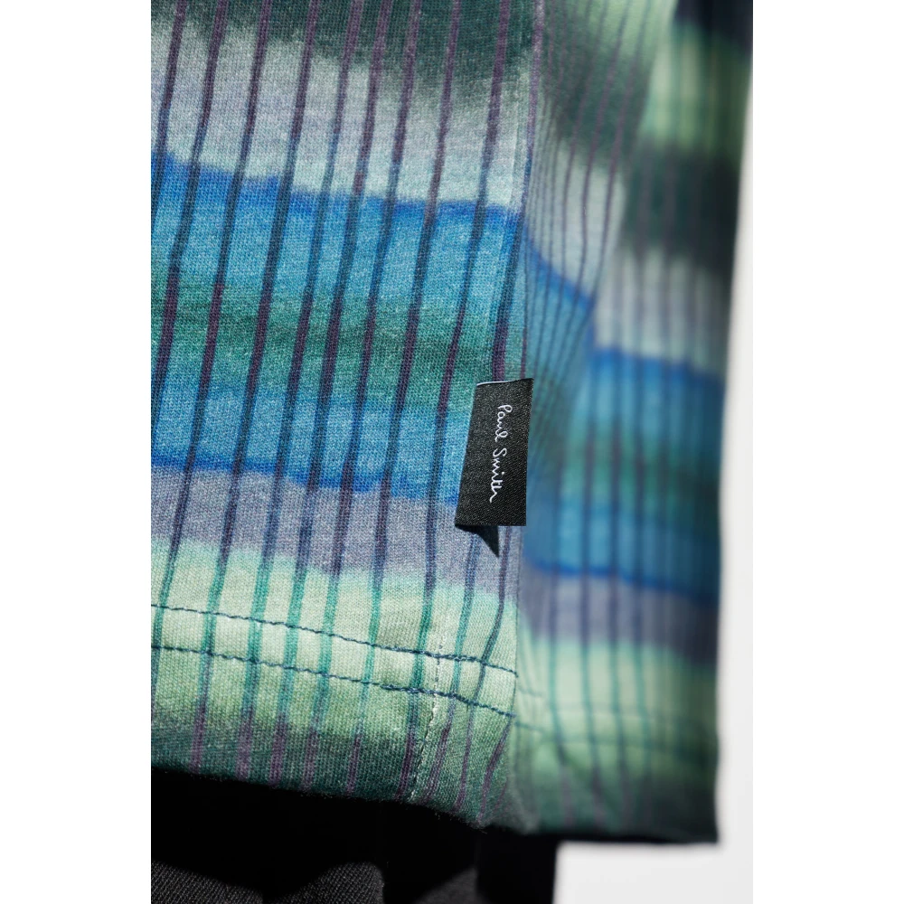 PS By Paul Smith Gestreept T-shirt Blue Heren