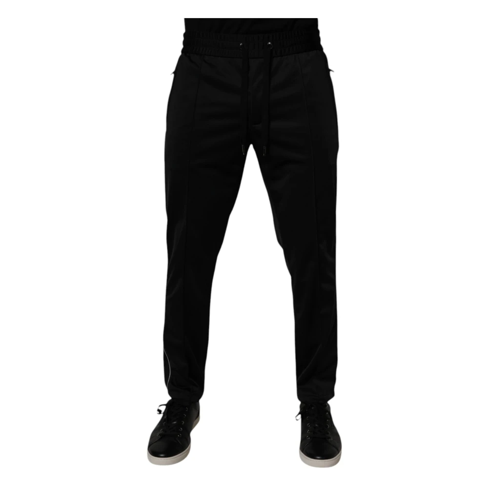 Dolce & Gabbana Men's Black Sweatpants, M, Jogger Joggers