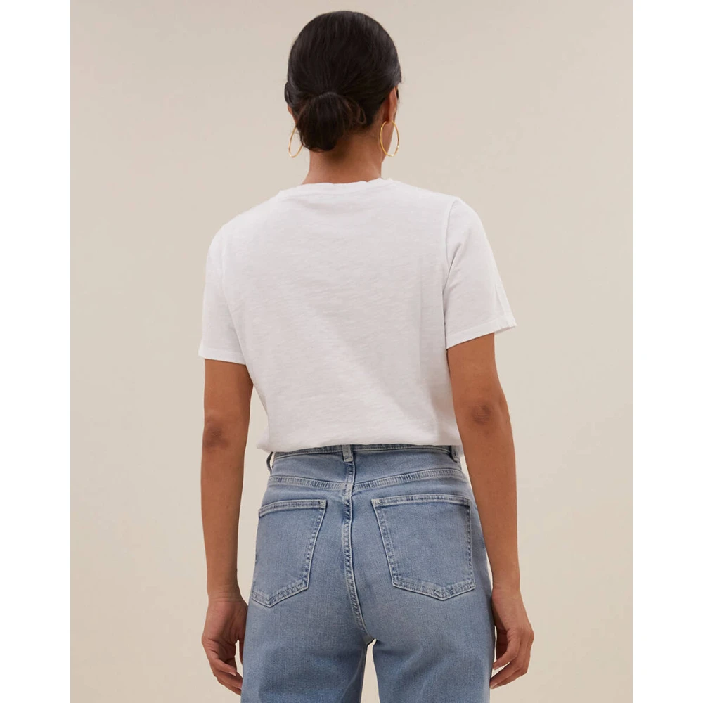 By-Bar Logo Top T-shirt White Dames