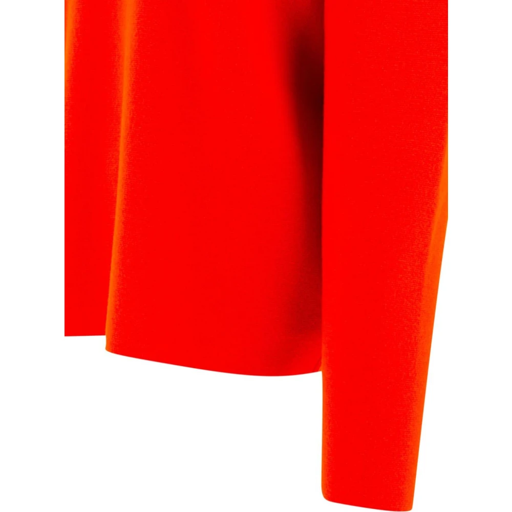 Auralee Rode wollen trui met Franse kraag Red Dames