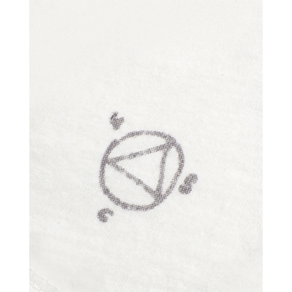 Mother Off-White Bedrukt Box T-Shirt White Dames