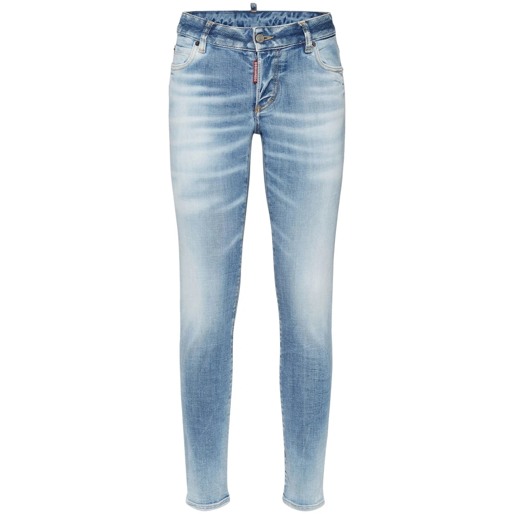 Dsquared2 Lichtblauwe Skinny Cut Denim Jeans Blue Dames