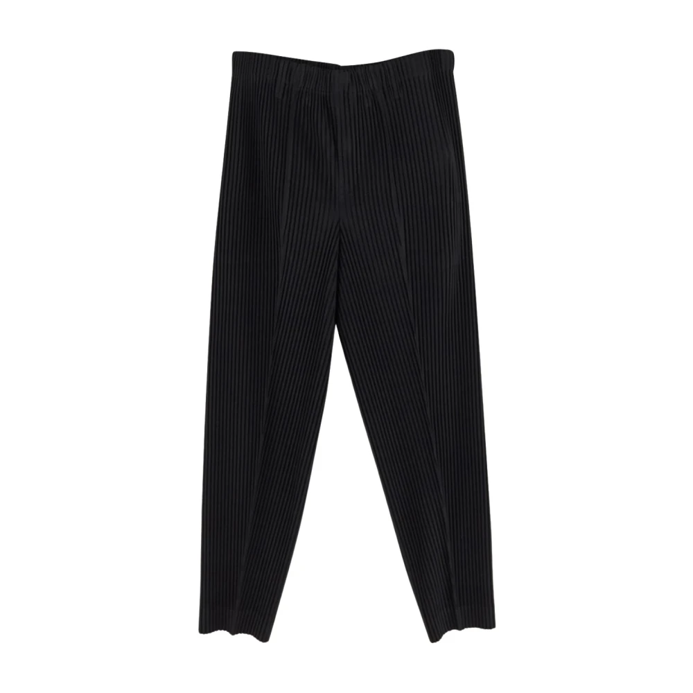 Issey Miyake Geplooide Polyesterbroek Black Heren