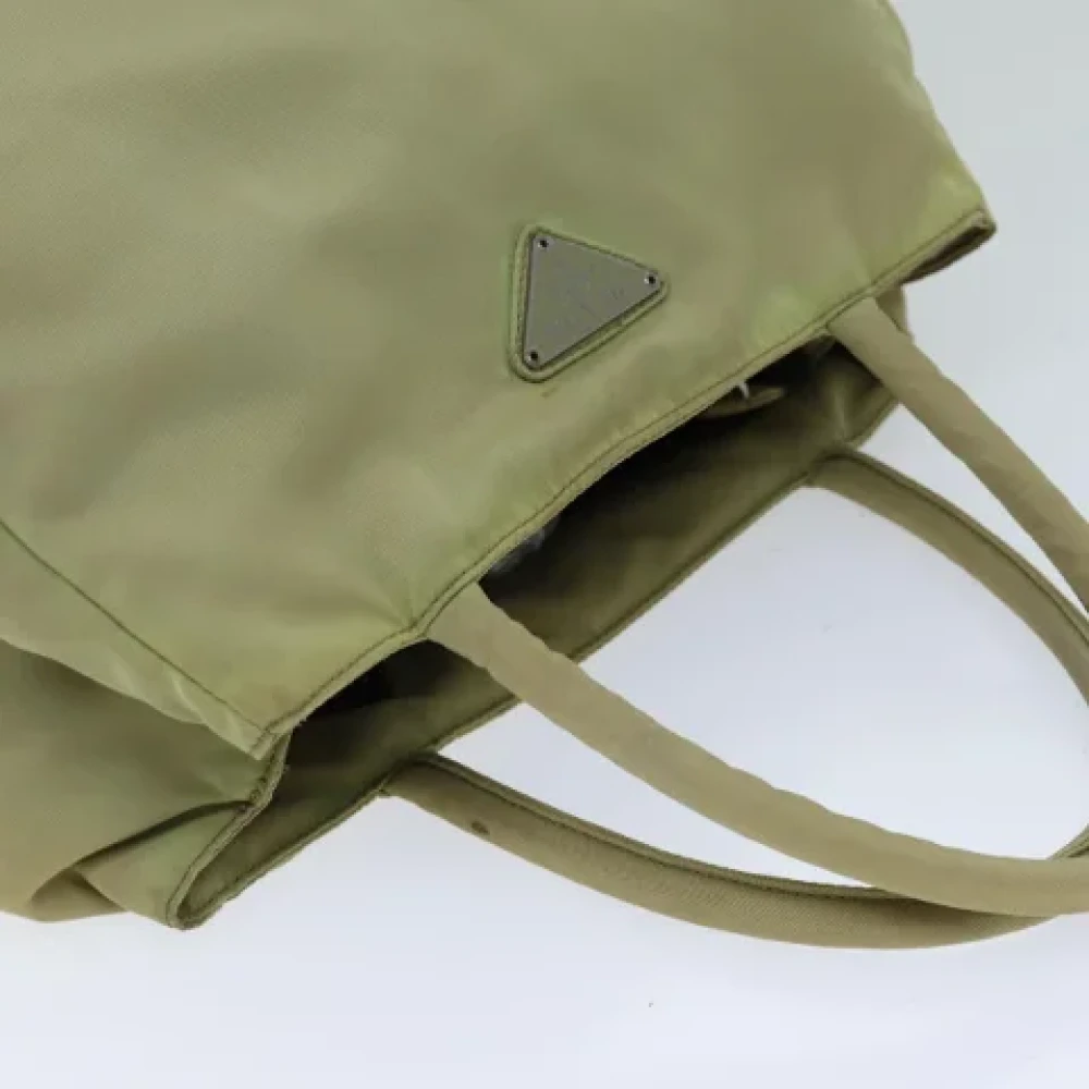 Prada Vintage Pre-owned Nylon totes Beige Dames