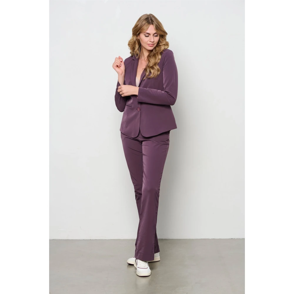 &Co Woman Blazer dames elegante pasvorm donkerblauw Purple Dames