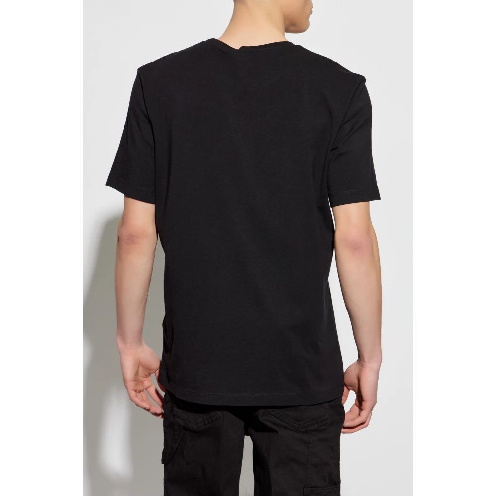 Dsquared2 T-shirt met logotoepassing Black Heren