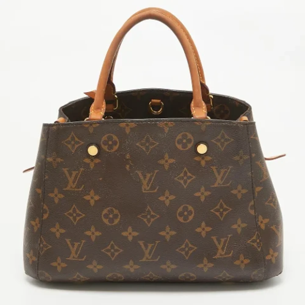 Louis Vuitton Vintage Pre-owned Leather totes Brown Dames