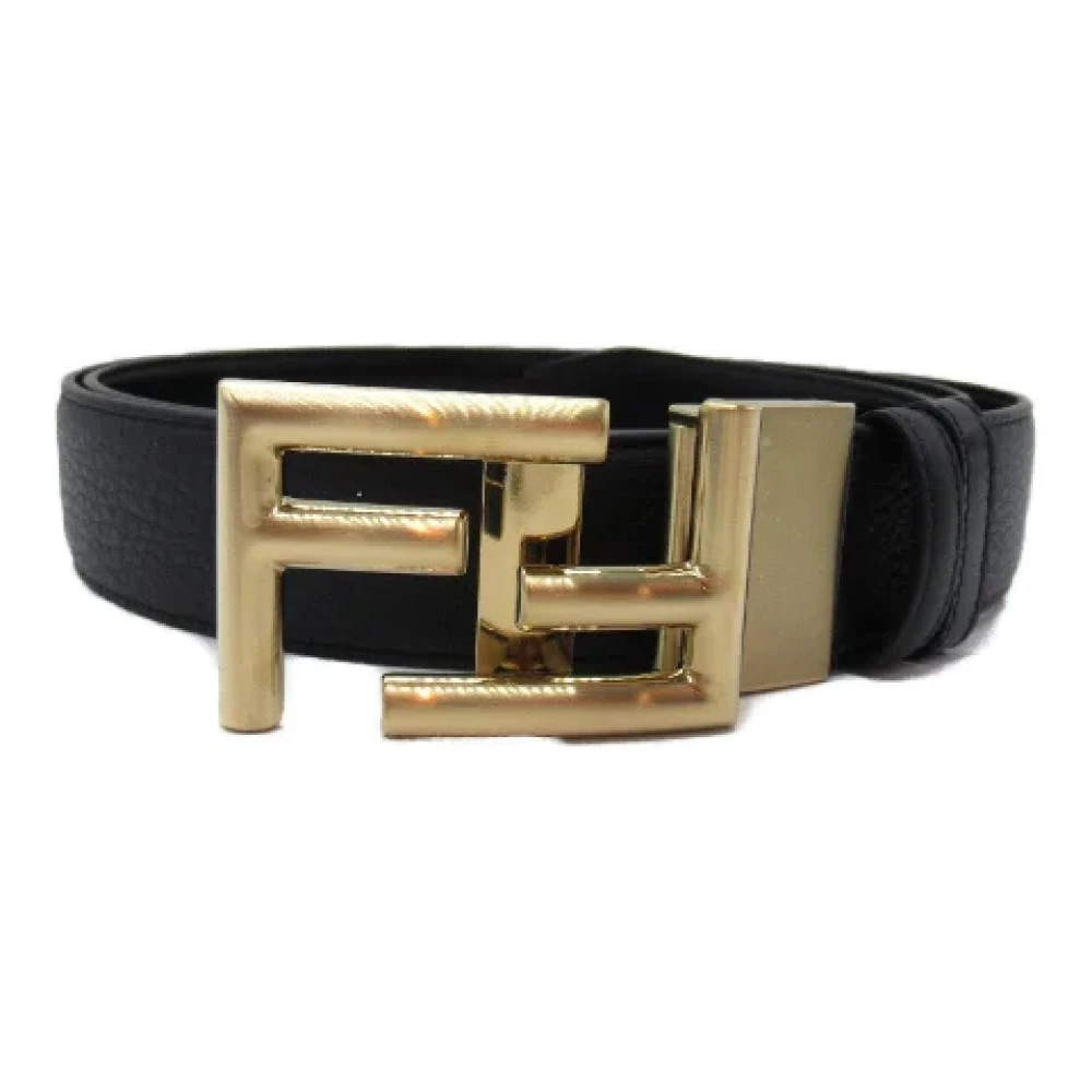 Fendi Vintage Pre-owned Leather belts Black Dames