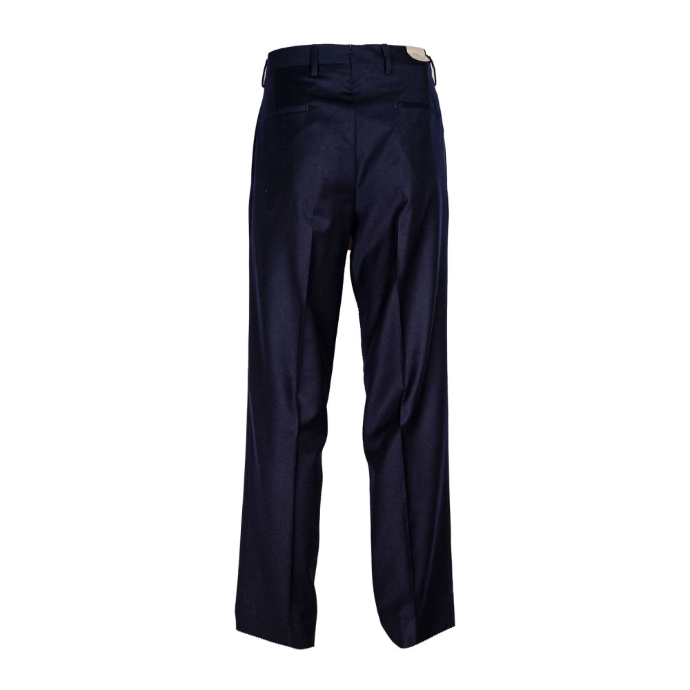 Briglia Wijde Pijp Wol Chino Broek Blue Heren